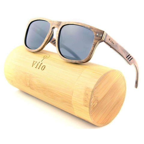 Vilo Wooden Sunglasses - Canyon: